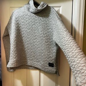 Calvin Klein quilted pullover turtleneck sweater